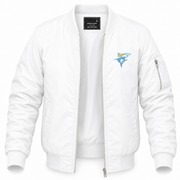 Men's Long Island Bomber Jacket | Color: White | Front