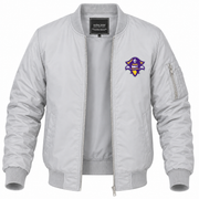 Men's LSU New Orleans Bomber Jacket | Color: Grey | Front