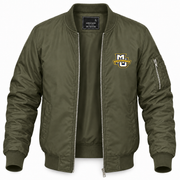 Men's Marquette Bomber Jacket | Color: Army Green | Front