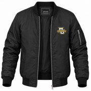 Men's Marquette Bomber Jacket | Color: Black | Front