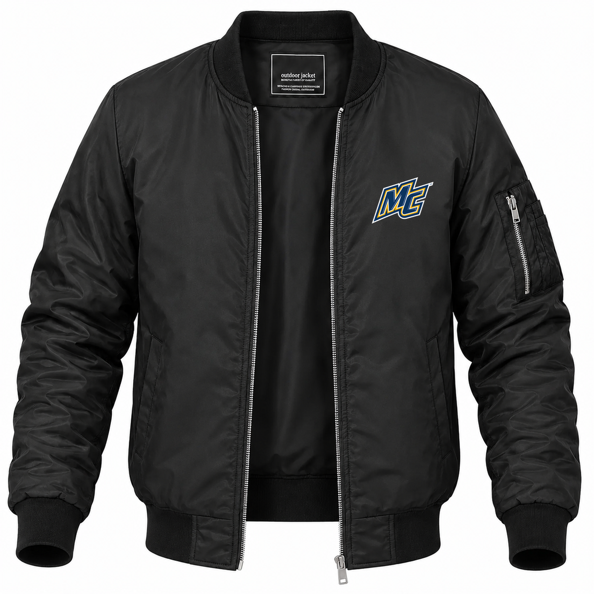 Men's Merrimack Bomber Jacket | Color: Black | Front