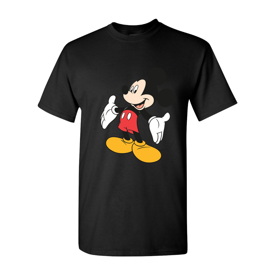 Mickey Mouse Black Graphic Tee design mockup