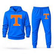 Men's Tennessee Hoodie Joggers Set - Azure digital placement mockup