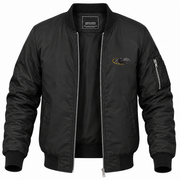 Men's Milwaukee Bomber Jacket | Color: Black | Front