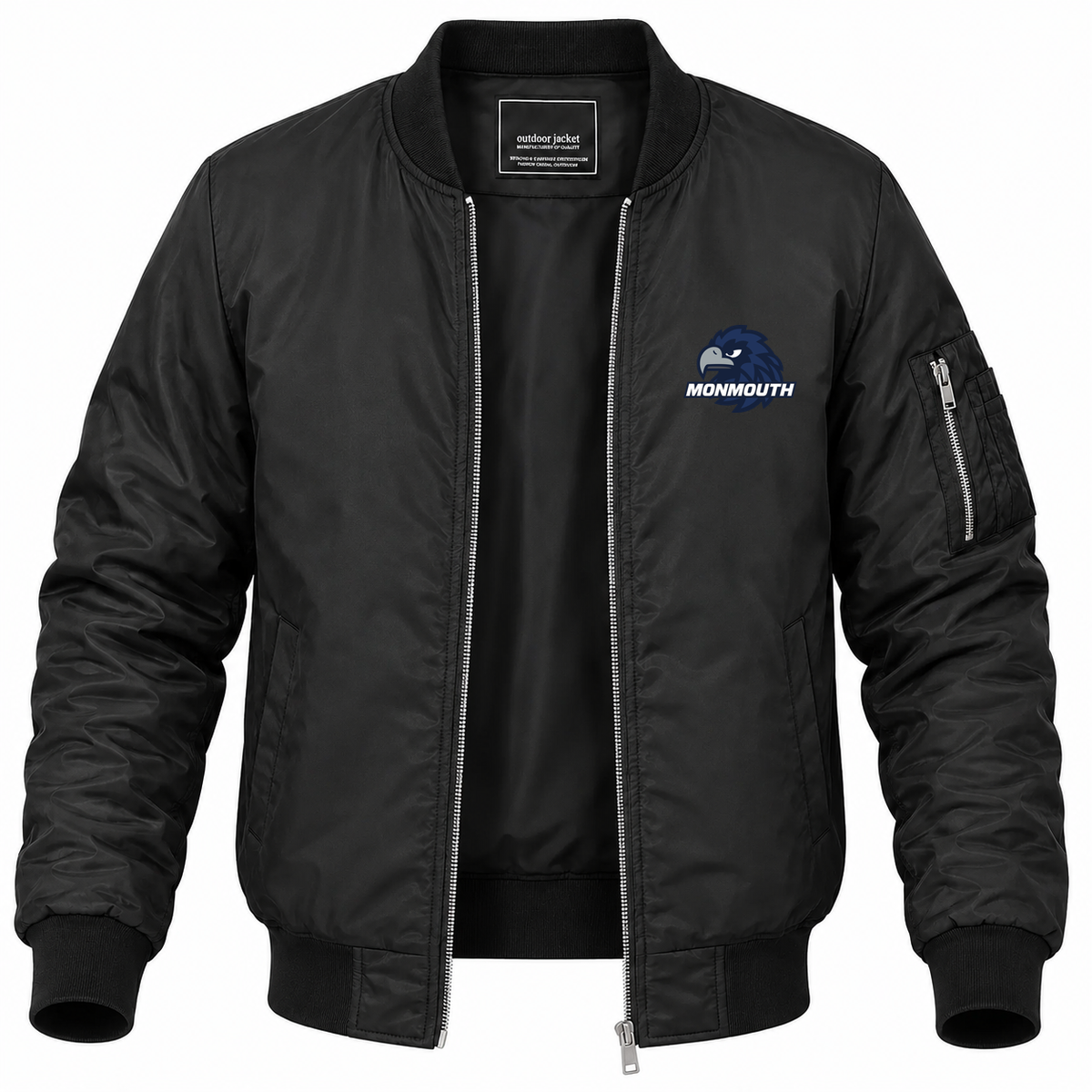 Men's Monmouth Bomber Jacket | Color: Black | Front