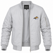 Men's Montana State Bomber Jacket | Color: Grey | Front