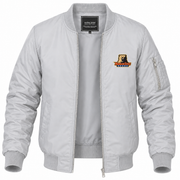 Men's Morgan State Bomber Jacket | Color: Grey | Front