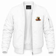 Men's Morgan State Bomber Jacket | Color: White | Front