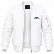 Men's Mount St. Mary's Bomber Jacket | Color: White | Front