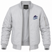 Men's NJIT Bomber Jacket | Color: Grey | Front
