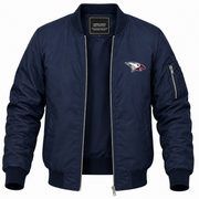 Men's North Carolina Central Bomber Jacket | Color: Navy | Front