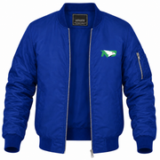 Men's North Dakota Bomber Jacket | Color: Blue | Front