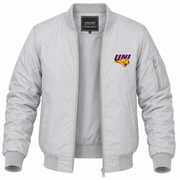 Men's Northern Iowa Bomber Jacket | Color: Grey | Front