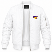 Men's Northern Iowa Bomber Jacket | Color: White | Front
