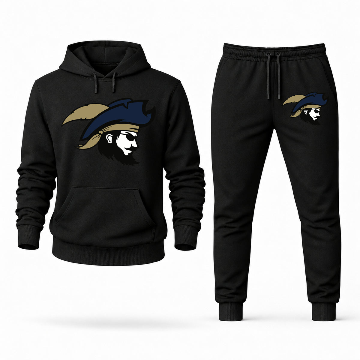 Charleston Southern hoodie joggers set — Black