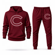 Colgate hoodie joggers set — Burgundy