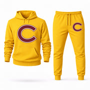 Colgate hoodie joggers set — Yellow