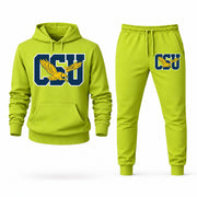 Coppin State hoodie joggers set — Lime Green