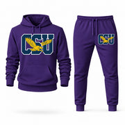 Coppin State hoodie joggers set — Purple