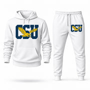 Coppin State hoodie joggers set — White