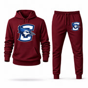 Creighton hoodie joggers set — Burgundy