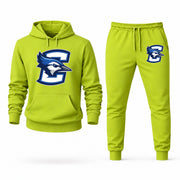Creighton hoodie joggers set — Lime Green