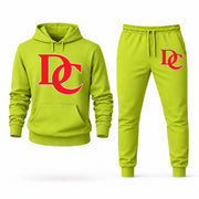Davidson hoodie joggers set — Lime Green