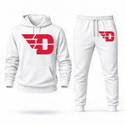Dayton hoodie joggers set — White