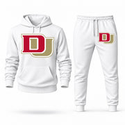 Denver hoodie joggers set — White