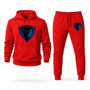 DePaul hoodie joggers set — Red