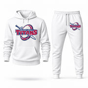 Detroit Mercy hoodie joggers set — White