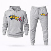 Drexel hoodie joggers set — Grey