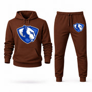 Eastern Illinois hoodie joggers set — Brown