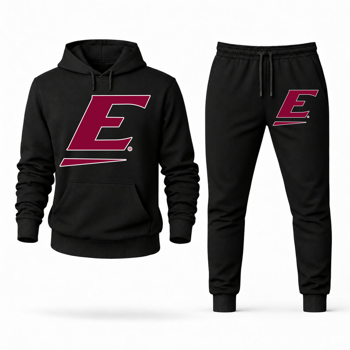Eastern Kentucky hoodie joggers set — Black