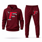 Fairfield hoodie joggers set — Burgundy