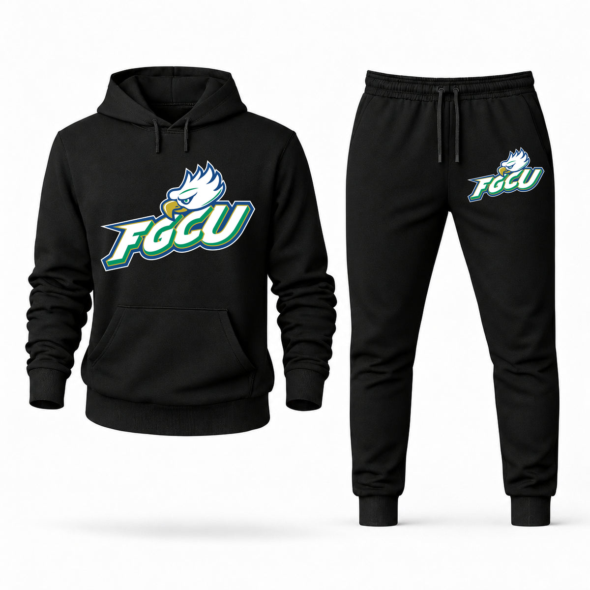 Florida Gulf Coast hoodie joggers set — Black