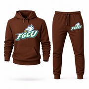 Florida Gulf Coast hoodie joggers set — Brown