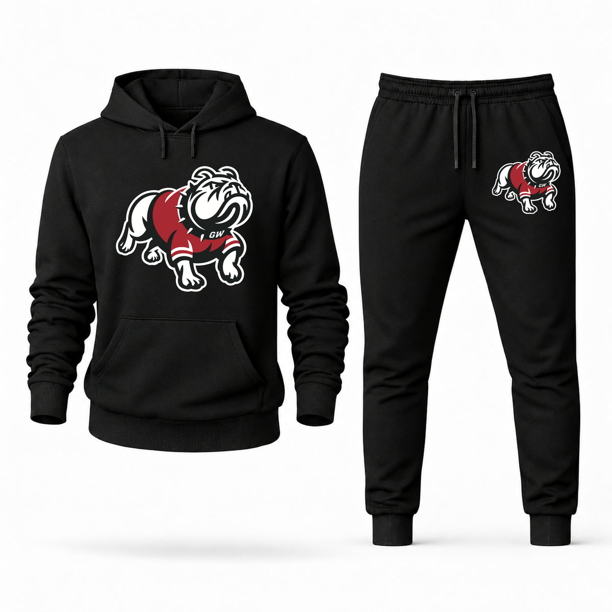 Gardner-Webb hoodie joggers set — Black
