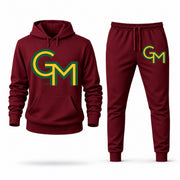 George Mason hoodie joggers set — Burgundy