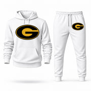 Grambling hoodie joggers set — White