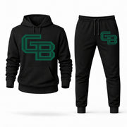 Green Bay hoodie joggers set — Black