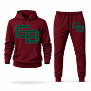 Green Bay hoodie joggers set — Burgundy