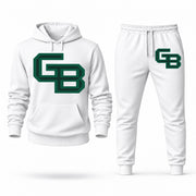 Green Bay hoodie joggers set — White