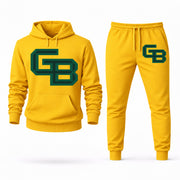 Green Bay hoodie joggers set — Yellow