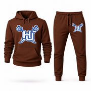 Hampton hoodie joggers set — Brown