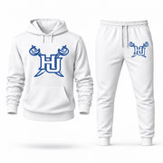 Hampton hoodie joggers set — White
