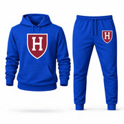 Harvard hoodie joggers set — Blue
