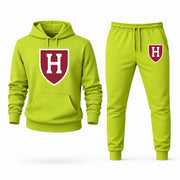Harvard hoodie joggers set — Lime Green