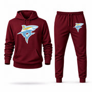Long Island hoodie joggers set — Burgundy