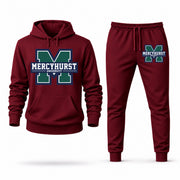 Mercyhurst hoodie joggers set — Burgundy